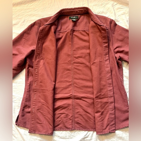 Eddie Bauer Women's Mauve Pink Flannel Shirt Jacket Button-Up Size XL - Picture 2 of 15